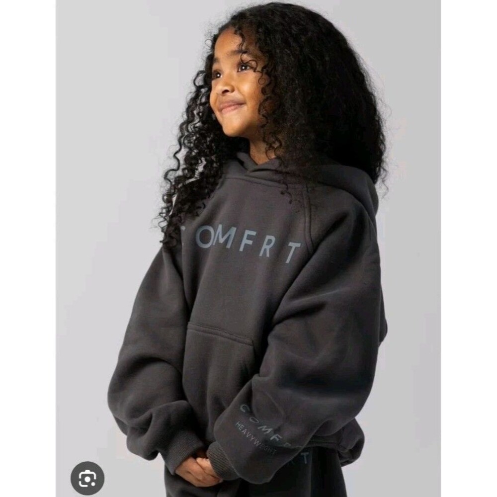Comfrt Tranquil Hoodie Jogger Sweatpants Bundle Unisex Kids S Charcoal Gray